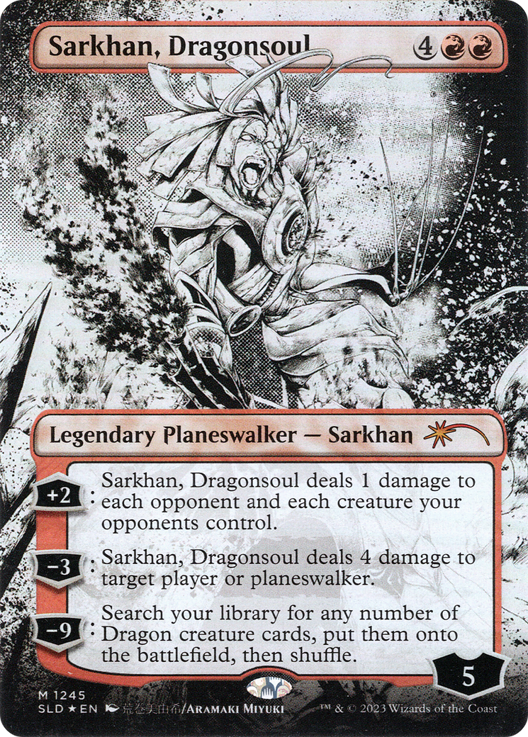 Sarkhan, Dragonsoul (SLD-1245) - Secret Lair Drop (Borderless) Foil - Premium MTG Single from Wizards of the Coast - Just $0.48! Shop now at Game Crave Tournament Store