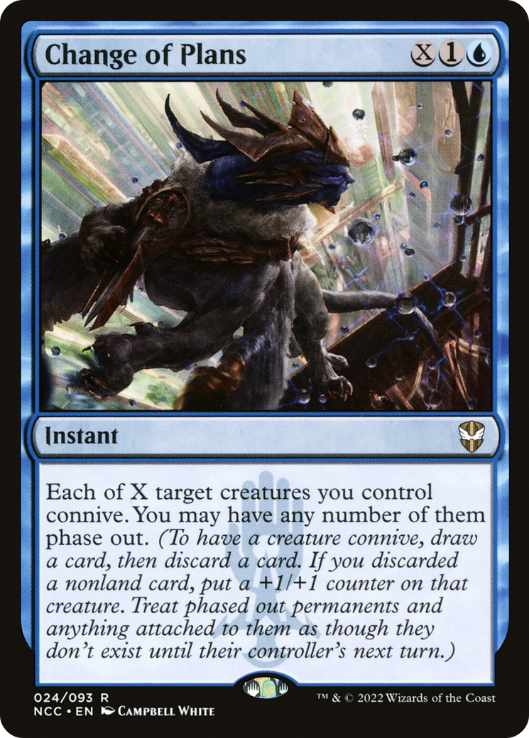 Change of Plans (NCC-024) - New Capenna Commander - Premium MTG Single from Wizards of the Coast - Just $0.59! Shop now at Game Crave Tournament Store
