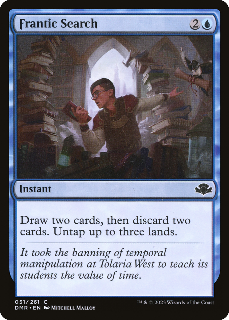 Frantic Search (DMR-051) - Dominaria Remastered - Premium MTG Single from Wizards of the Coast - Just $0.09! Shop now at Game Crave Tournament Store