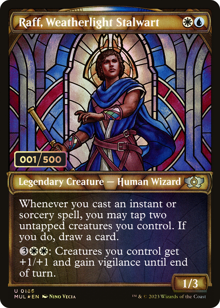 Raff, Weatherlight Stalwart (MUL-186Z) - Multiverse Legends: (Showcase) Foil - Premium MTG Single from Wizards of the Coast - Just $20.49! Shop now at Game Crave Tournament Store