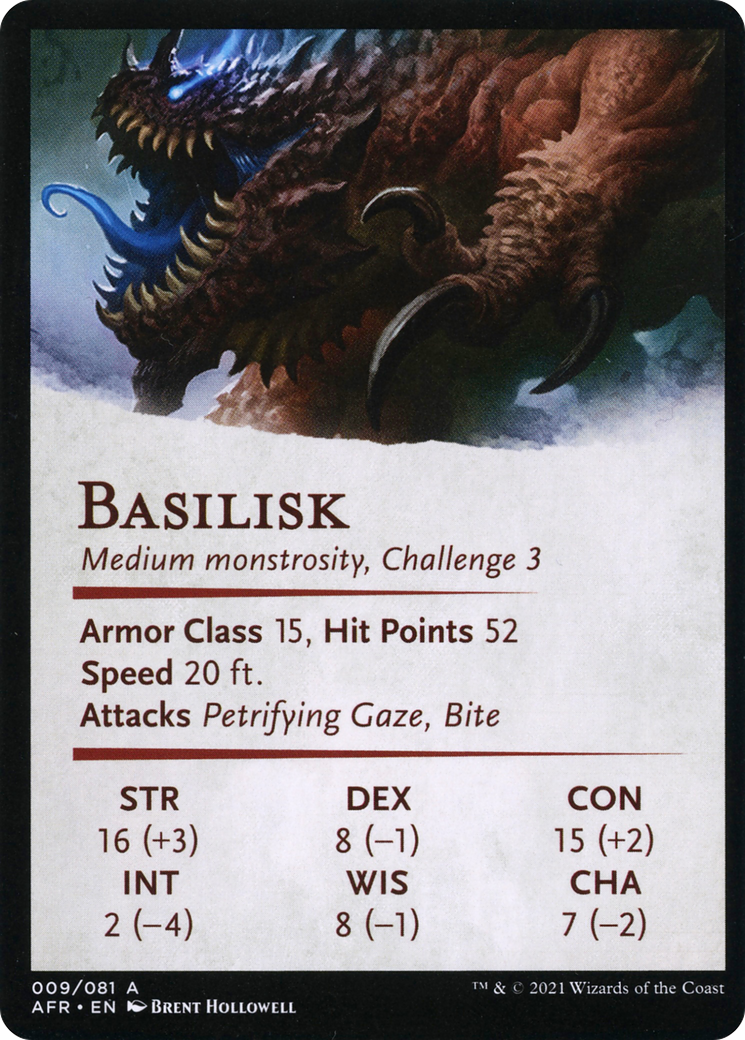 Underdark Basilisk // Basilisk (AAFR-009) - Adventures in the Forgotten Realms Art Series (Borderless) Foil - Premium MTG Single from Wizards of the Coast - Just $0! Shop now at Game Crave Tournament Store
