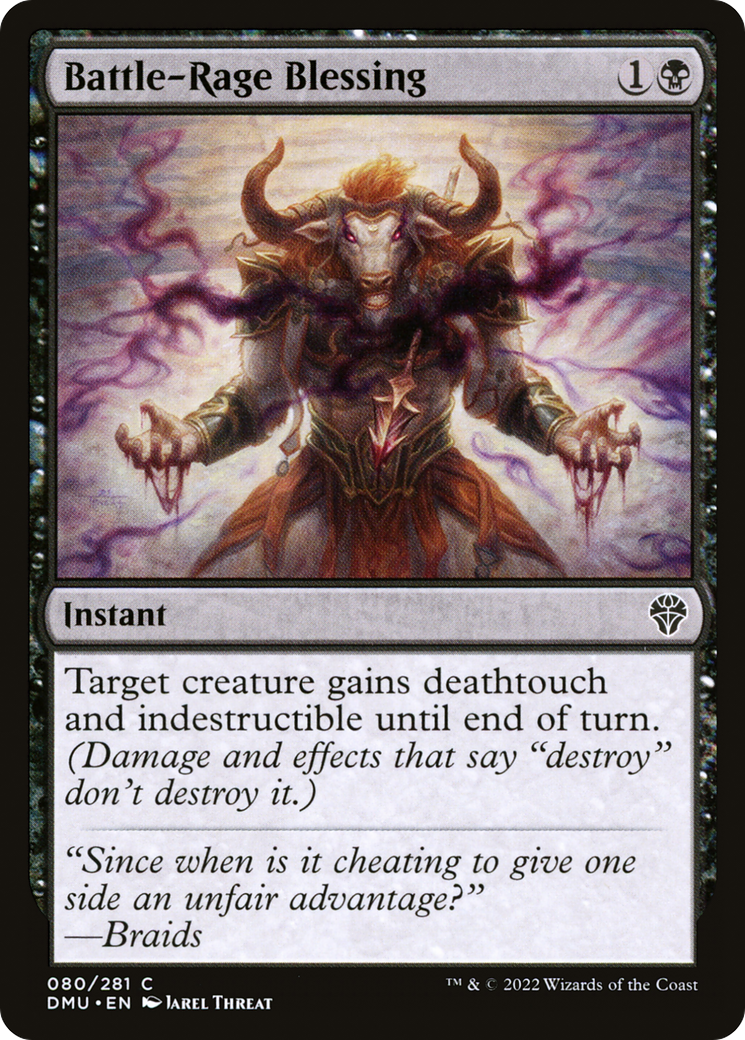 Battle-Rage Blessing (DMU-080) - Dominaria United - Premium MTG Single from Wizards of the Coast - Just $0.08! Shop now at Game Crave Tournament Store