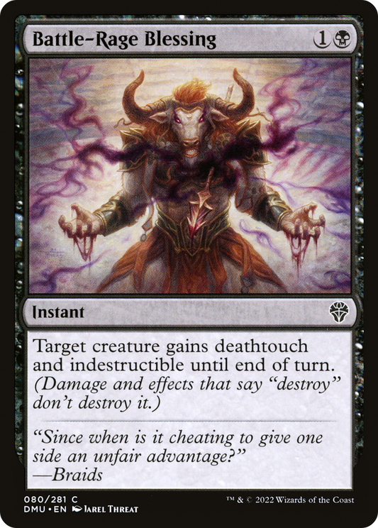 Battle-Rage Blessing (DMU-080) - Dominaria United - Premium MTG Single from Wizards of the Coast - Just $0.08! Shop now at Game Crave Tournament Store