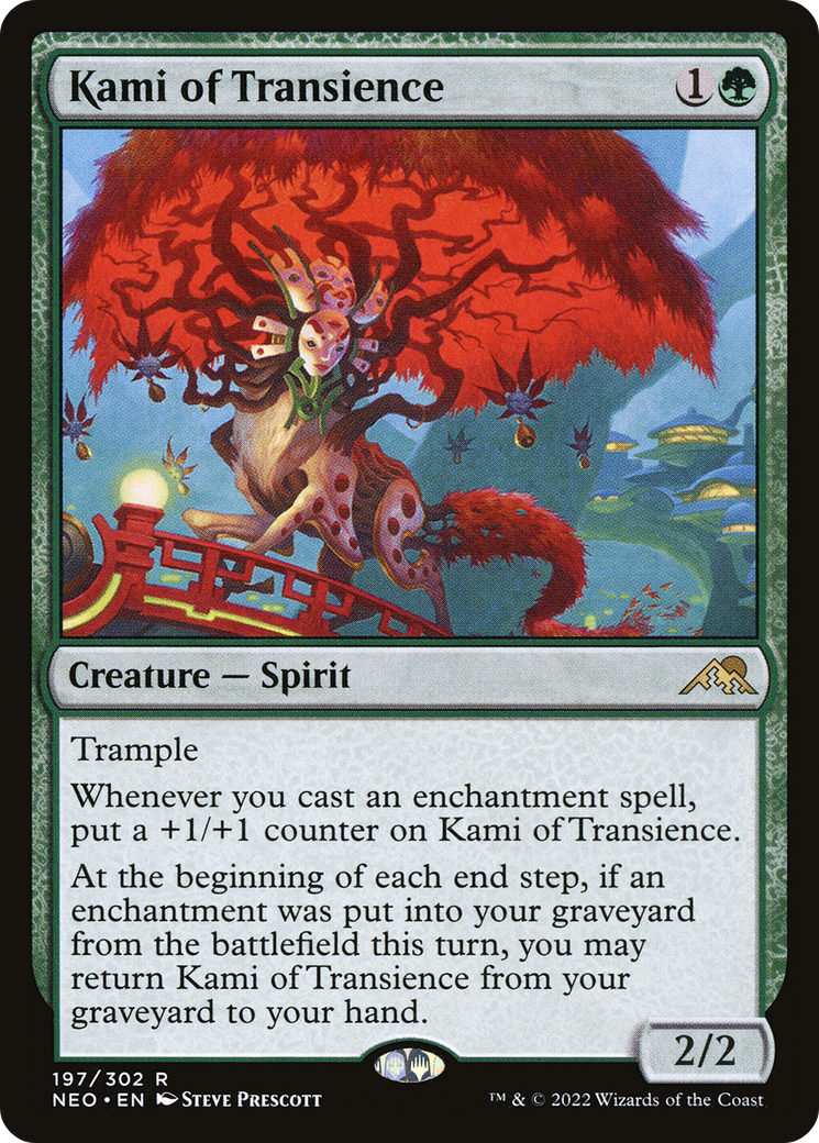 Kami of Transience (NEO-197) - Kamigawa: Neon Dynasty - Premium MTG Single from Wizards of the Coast - Just $0.08! Shop now at Game Crave Tournament Store