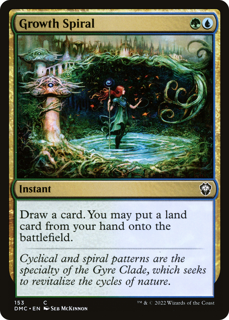Growth Spiral (DMC-153) - Dominaria United Commander - Premium MTG Single from Wizards of the Coast - Just $0.08! Shop now at Game Crave Tournament Store