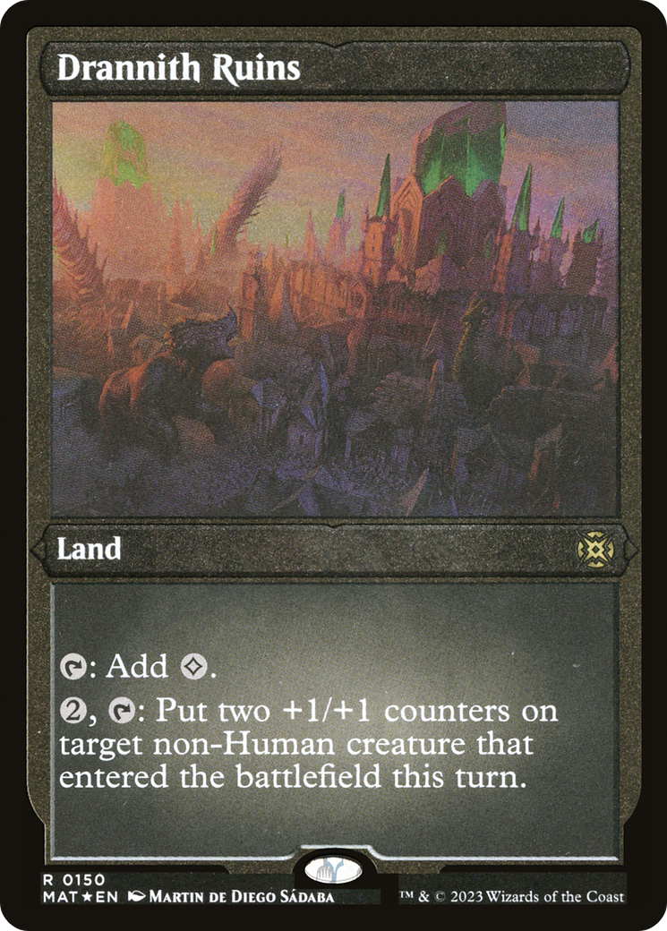 Drannith Ruins (MAT-150) - March of the Machine: The Aftermath Etched Foil - Premium MTG Single from Wizards of the Coast - Just $0.09! Shop now at Game Crave Tournament Store