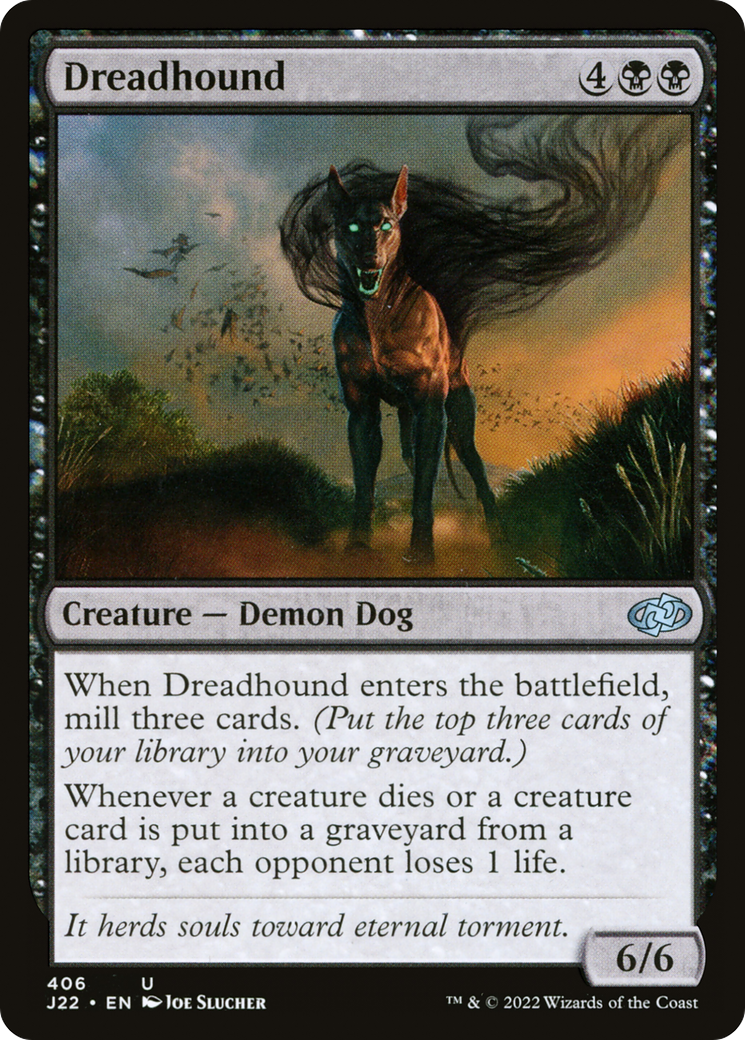Dreadhound (J22-406) - Jumpstart 2022 - Premium MTG Single from Wizards of the Coast - Just $0.08! Shop now at Game Crave Tournament Store