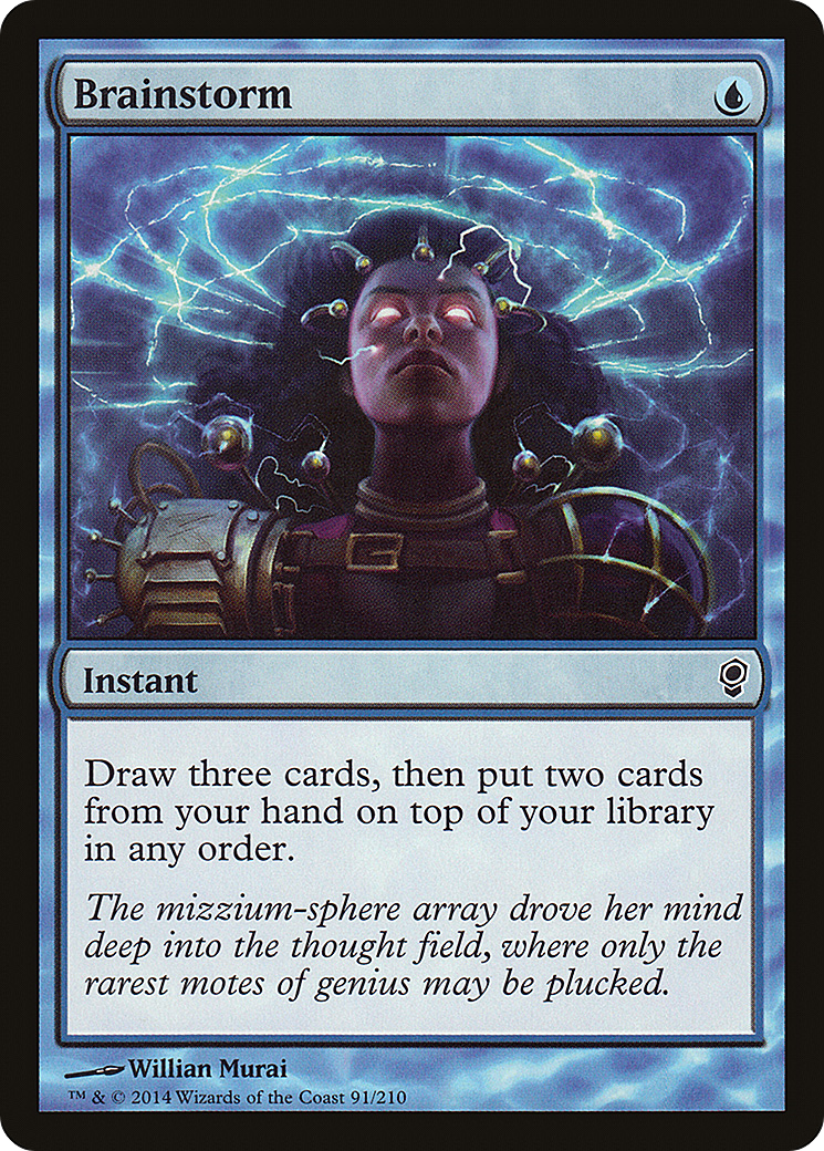 Brainstorm (CNS-091) - Conspiracy - Premium MTG Single from Wizards of the Coast - Just $0.32! Shop now at Game Crave Tournament Store