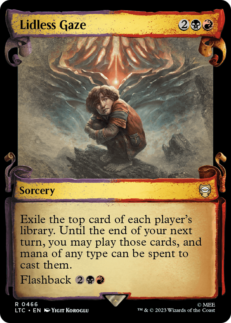 Lidless Gaze (LTC-466) - Tales of Middle-earth Commander: (Showcase) Foil - Premium MTG Single from Wizards of the Coast - Just $0.17! Shop now at Game Crave Tournament Store