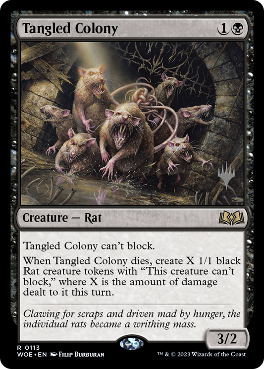 Tangled Colony (PWOE-113P) - Wilds of Eldraine Promos Foil - Premium MTG Single from Wizards of the Coast - Just $0.24! Shop now at Game Crave Tournament Store