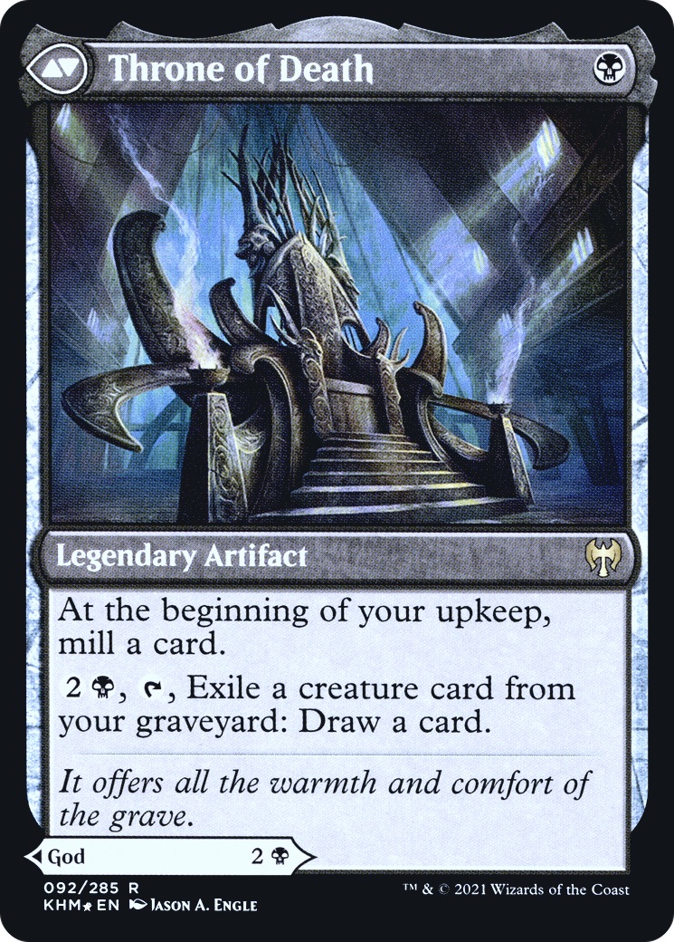 Egon, God of Death // Throne of Death (PKHM-92S) - Kaldheim Promos Foil - Premium MTG Single from Wizards of the Coast - Just $0.35! Shop now at Game Crave Tournament Store