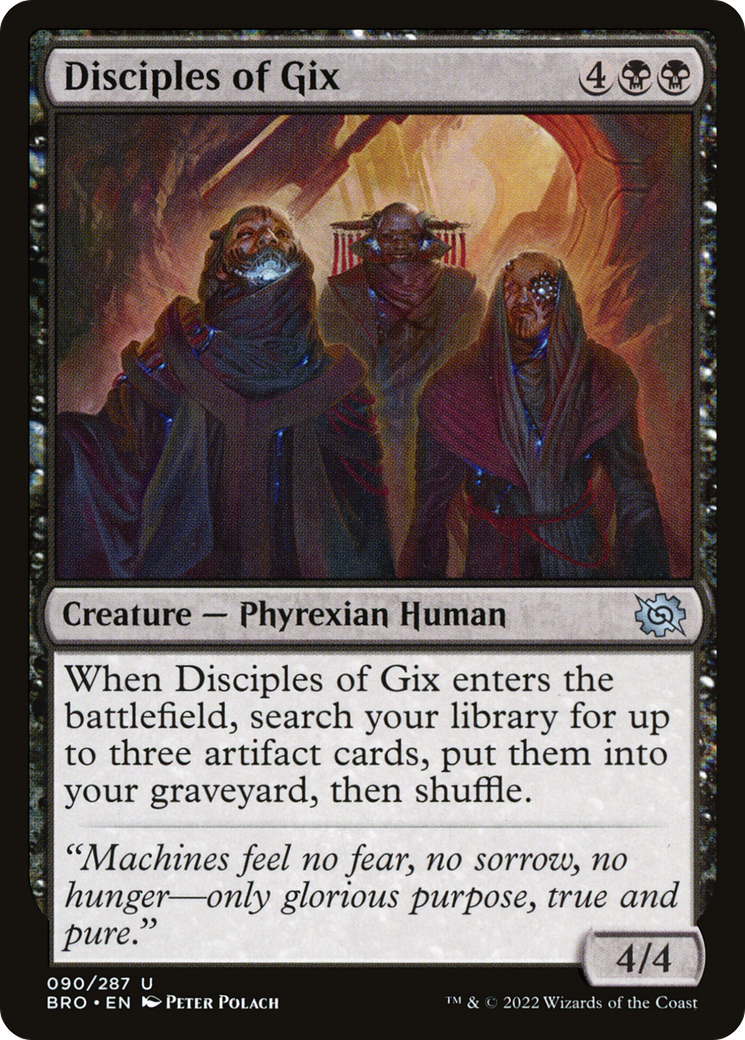 Disciples of Gix (BRO-090) - The Brothers' War - Premium MTG Single from Wizards of the Coast - Just $0.08! Shop now at Game Crave Tournament Store