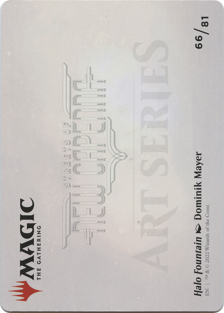 Halo Fountain // Halo Fountain (ASNC-066) - New Capenna Art Series (Borderless) Foil - Premium MTG Single from Wizards of the Coast - Just $0! Shop now at Game Crave Tournament Store