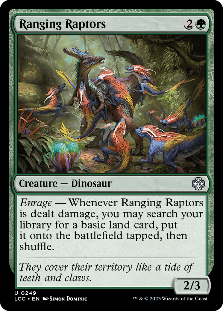 Ranging Raptors (LCC-249) - The Lost Caverns of Ixalan Commander - Premium MTG Single from Wizards of the Coast - Just $0.08! Shop now at Game Crave Tournament Store