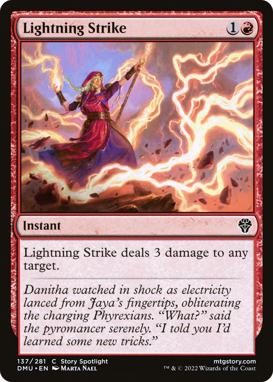 Lightning Strike (DMU-137) - Dominaria United - Premium MTG Single from Wizards of the Coast - Just $0.08! Shop now at Game Crave Tournament Store