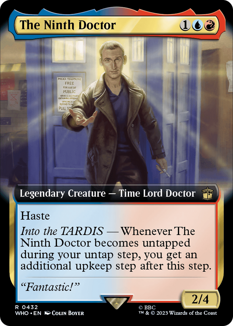 The Ninth Doctor (WHO-432) - Doctor Who: (Extended Art) - Premium MTG Single from Wizards of the Coast - Just $0.23! Shop now at Game Crave Tournament Store