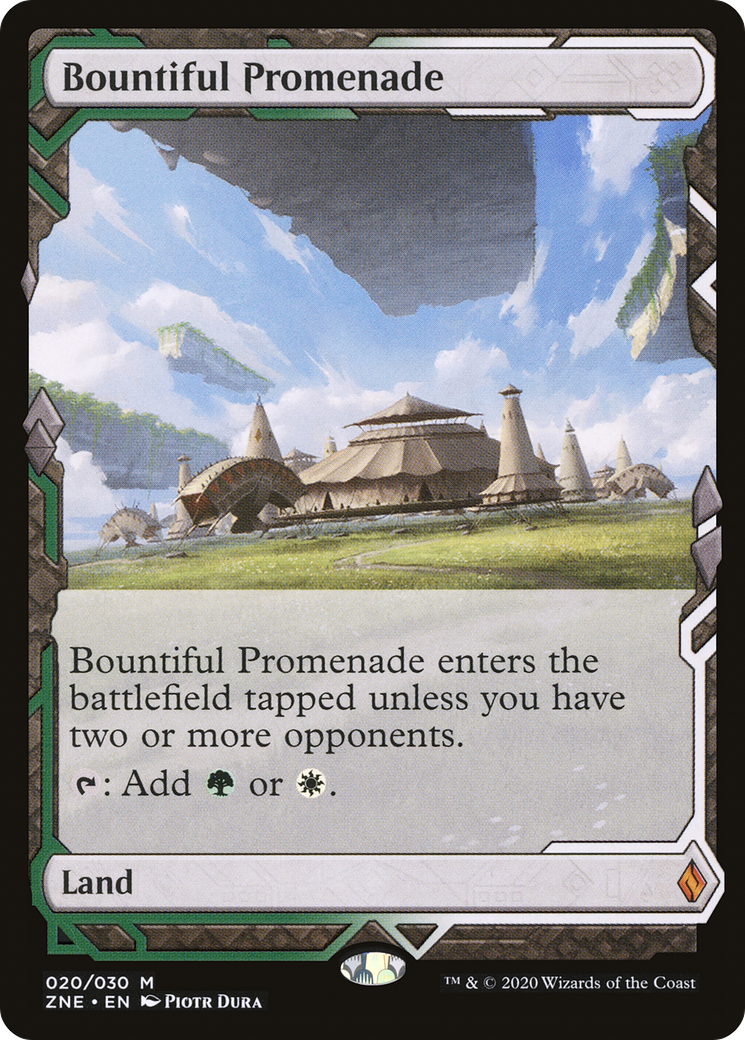 Bountiful Promenade (ZNE-020) - Zendikar Rising Expeditions - Premium MTG Single from Wizards of the Coast - Just $2.39! Shop now at Game Crave Tournament Store