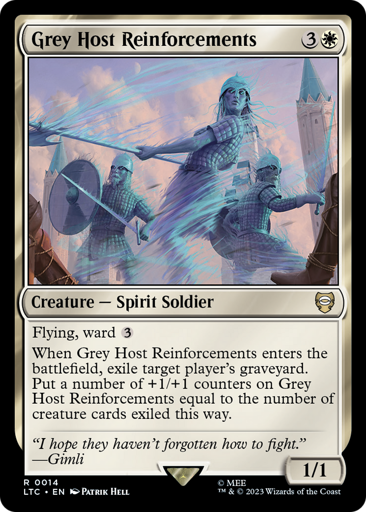 Grey Host Reinforcements (LTC-014) - Tales of Middle-earth Commander - Premium MTG Single from Wizards of the Coast - Just $0.08! Shop now at Game Crave Tournament Store