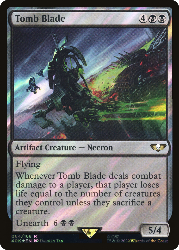 Tomb Blade (40K-64★) - Warhammer 40,000 Commander Foil - Premium MTG Single from Wizards of the Coast - Just $0.08! Shop now at Game Crave Tournament Store