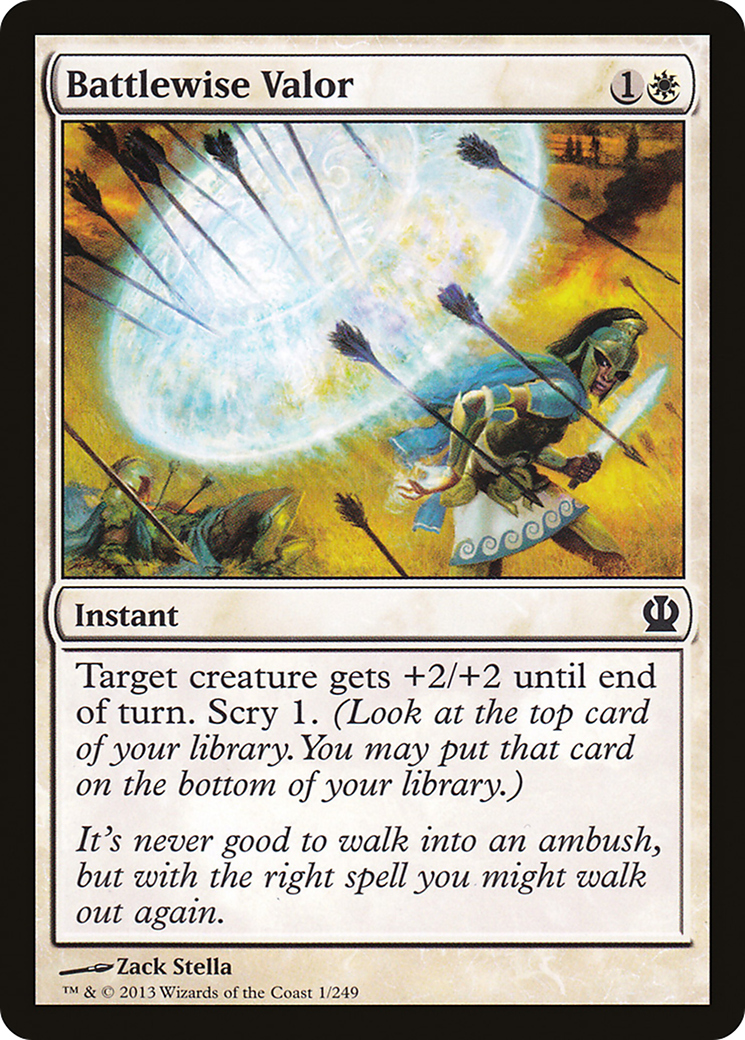 Battlewise Valor (THS-001) - Theros - Premium MTG Single from Wizards of the Coast - Just $0.08! Shop now at Game Crave Tournament Store