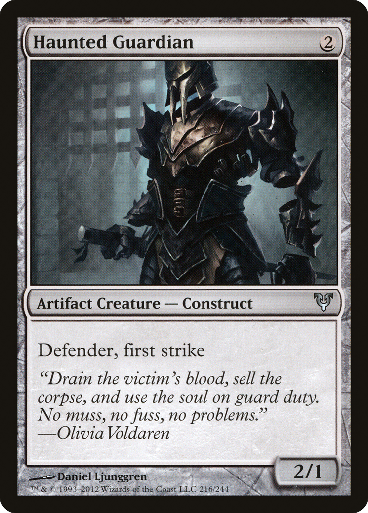 Haunted Guardian (AVR-216) - Avacyn Restored - Premium MTG Single from Wizards of the Coast - Just $0.08! Shop now at Game Crave Tournament Store
