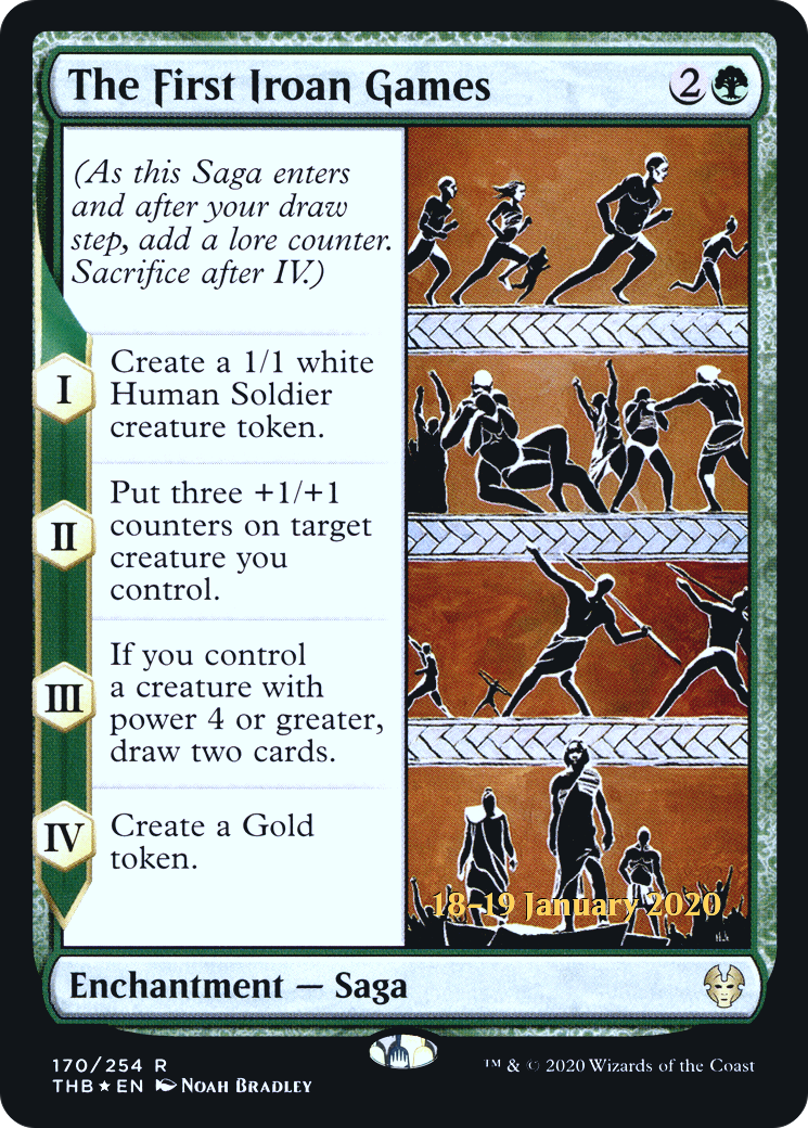 The First Iroan Games (PTHB-170S) - Theros Beyond Death Promos Foil - Premium MTG Single from Wizards of the Coast - Just $0.40! Shop now at Game Crave Tournament Store