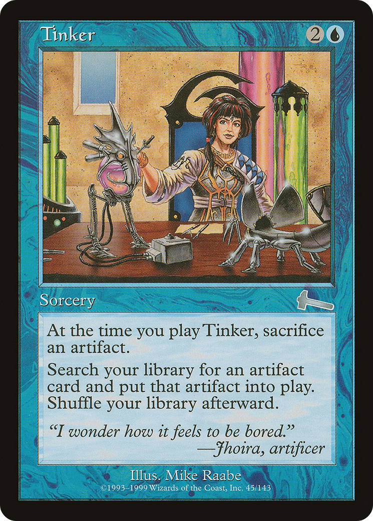 Tinker (ULG-045) - Urza's Legacy Foil - Premium MTG Single from Wizards of the Coast - Just $22.92! Shop now at Game Crave Tournament Store