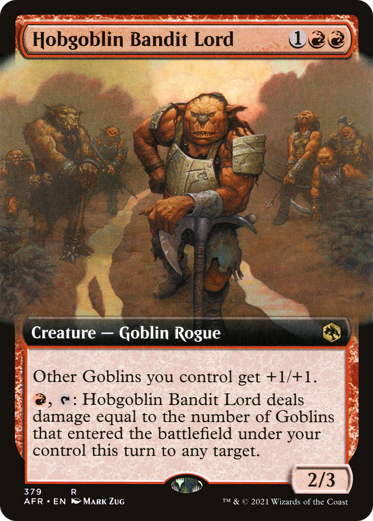 Hobgoblin Bandit Lord (AFR-379) - Adventures in the Forgotten Realms: (Extended Art) Foil - Premium MTG Single from Wizards of the Coast - Just $1.08! Shop now at Game Crave Tournament Store