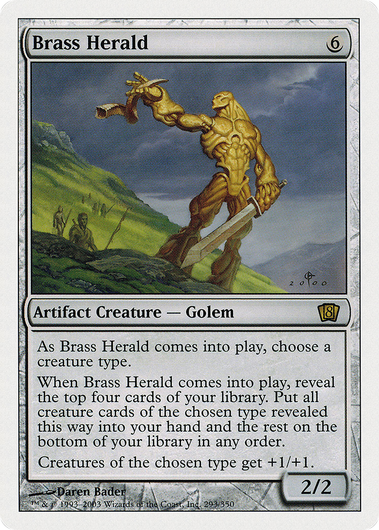 Brass Herald (8ED-293) - Eighth Edition - Premium MTG Single from Wizards of the Coast - Just $0.08! Shop now at Game Crave Tournament Store