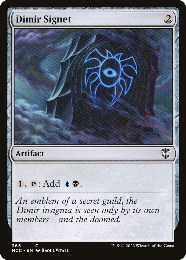 Dimir Signet (NCC-365) - New Capenna Commander - Premium MTG Single from Wizards of the Coast - Just $0.90! Shop now at Game Crave Tournament Store