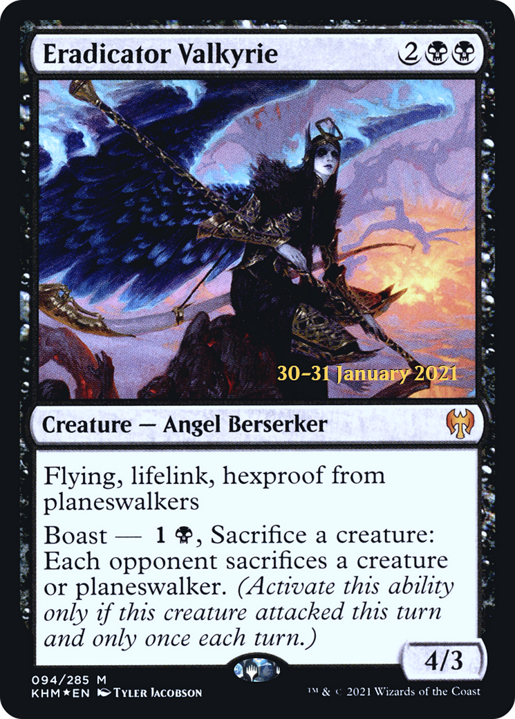 Eradicator Valkyrie (PKHM-94S) - Kaldheim Promos Foil - Premium MTG Single from Wizards of the Coast - Just $0.82! Shop now at Game Crave Tournament Store