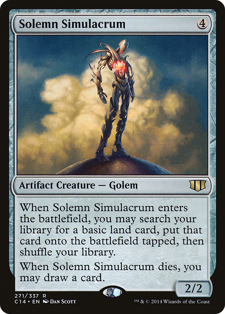 Solemn Simulacrum (C14-271) - Commander 2014 - Premium MTG Single from Wizards of the Coast - Just $0.16! Shop now at Game Crave Tournament Store