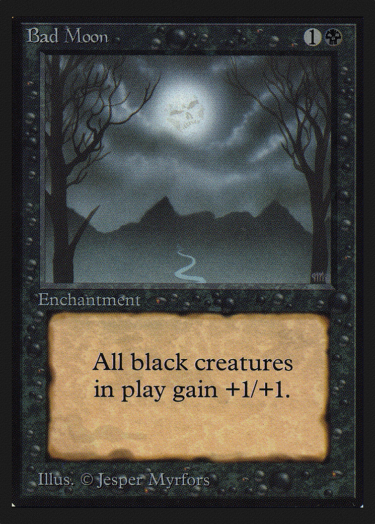 Bad Moon (CEI-094) - Intl. Collectors' Edition - Premium MTG Single from Wizards of the Coast - Just $0.19! Shop now at Game Crave Tournament Store