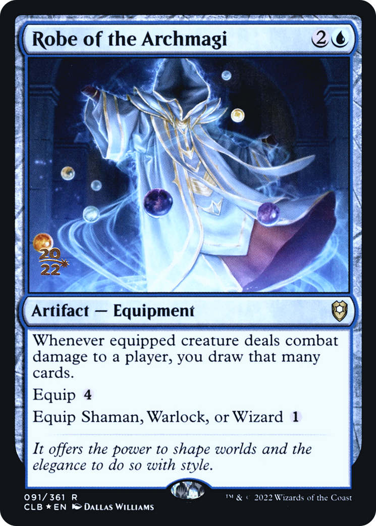 Robe of the Archmagi (PCLB-91S) - Battle for Baldur's Gate Promos Foil - Premium MTG Single from Wizards of the Coast - Just $0.47! Shop now at Game Crave Tournament Store