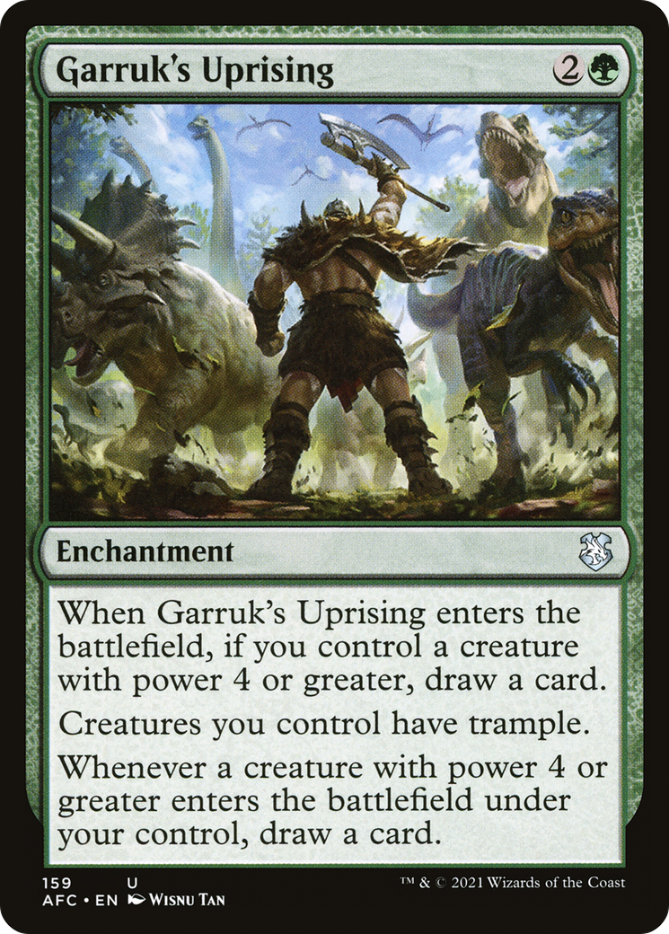 Garruk's Uprising (AFC-159) - Forgotten Realms Commander - Premium MTG Single from Wizards of the Coast - Just $0.53! Shop now at Game Crave Tournament Store
