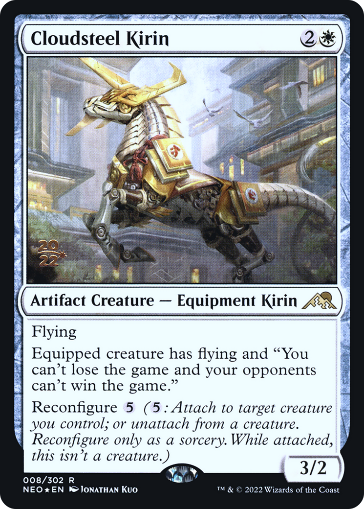Cloudsteel Kirin (PNEO-08S) - Kamigawa: Neon Dynasty Promos Foil - Premium MTG Single from Wizards of the Coast - Just $0.45! Shop now at Game Crave Tournament Store