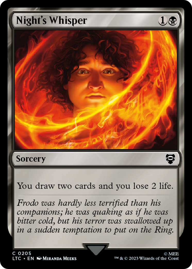 Night's Whisper (LTC-205) - Tales of Middle-earth Commander - Premium MTG Single from Wizards of the Coast - Just $0.24! Shop now at Game Crave Tournament Store