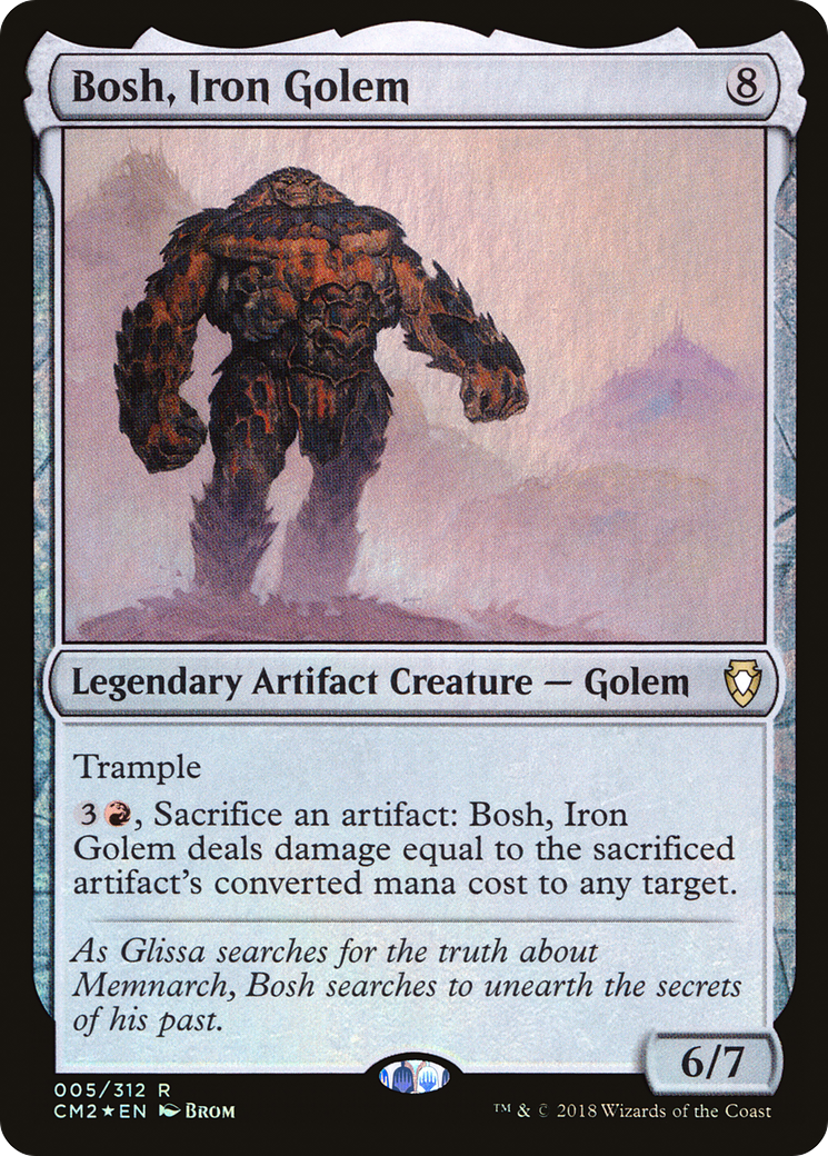 Bosh, Iron Golem (CM2-005) - Commander Anthology Volume II Foil - Premium MTG Single from Wizards of the Coast - Just $0.08! Shop now at Game Crave Tournament Store