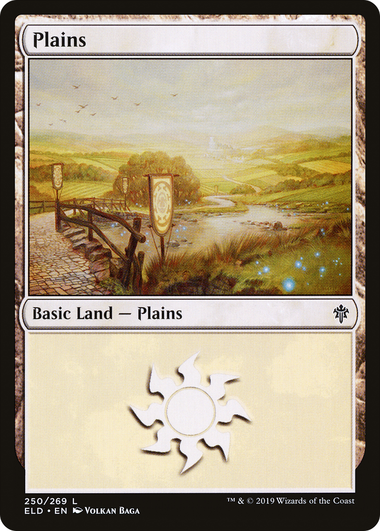 Plains (ELD-250) - Throne of Eldraine Foil - Premium MTG Single from Wizards of the Coast - Just $0.08! Shop now at Game Crave Tournament Store