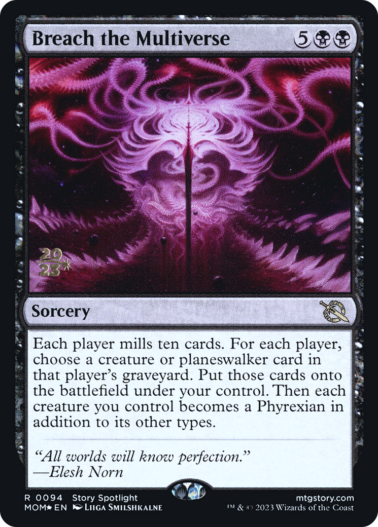 Breach the Multiverse (PMOM-94S) - March of the Machine Promos Foil - Premium MTG Single from Wizards of the Coast - Just $2.33! Shop now at Game Crave Tournament Store