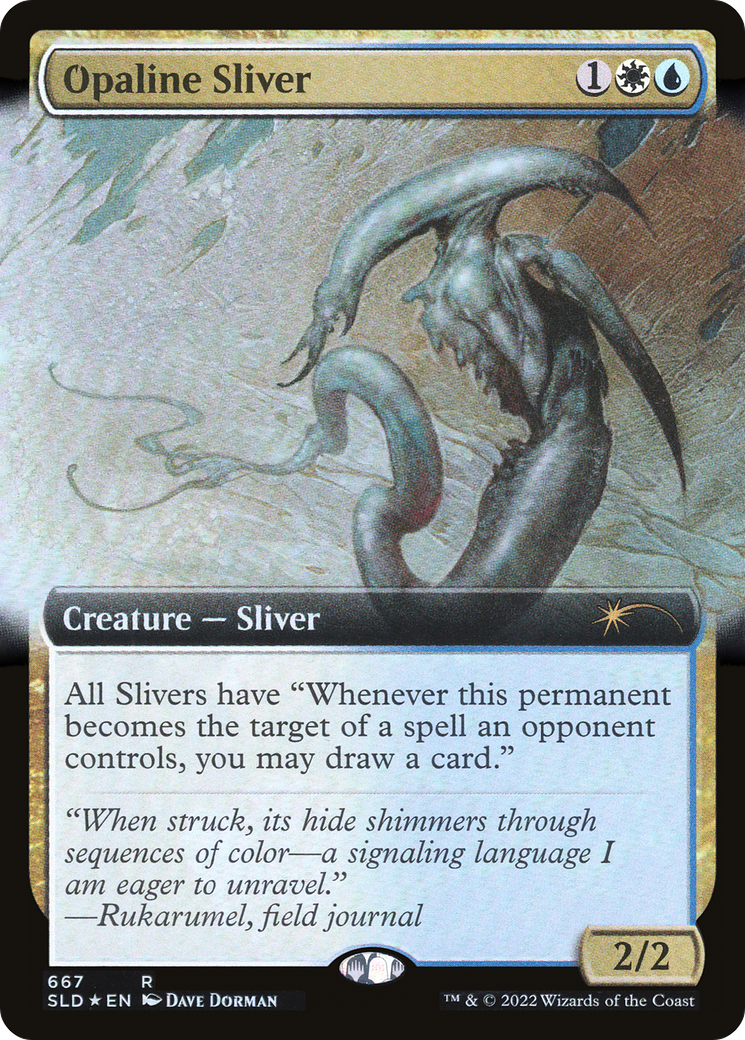 Opaline Sliver (SLD-667) - Secret Lair Drop: (Extended Art) Foil - Premium MTG Single from Wizards of the Coast - Just $0.63! Shop now at Game Crave Tournament Store