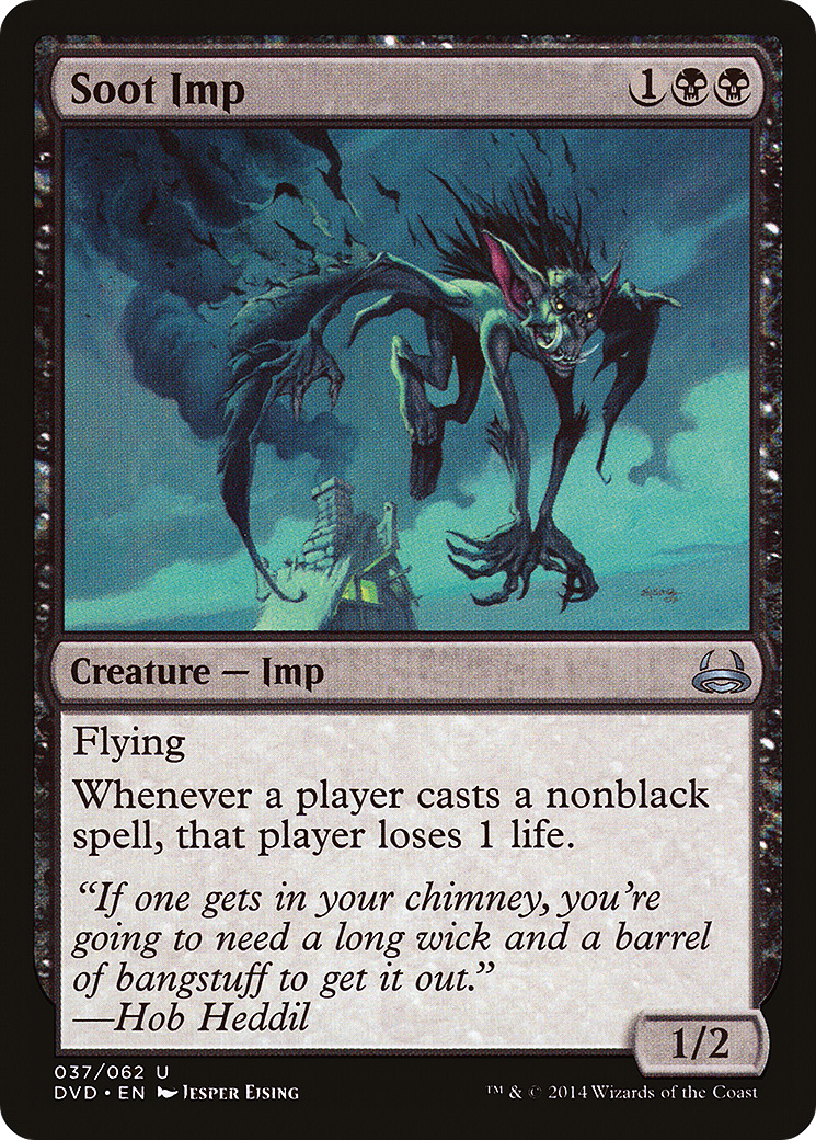 Soot Imp (DVD-037) - Duel Decks Anthology: Divine vs. Demonic - Premium MTG Single from Wizards of the Coast - Just $0.47! Shop now at Game Crave Tournament Store