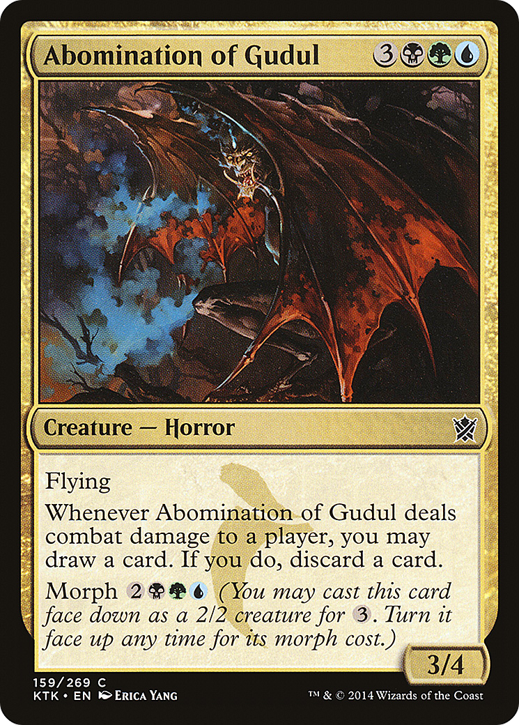 Abomination of Gudul (KTK-159) - Khans of Tarkir - Premium MTG Single from Wizards of the Coast - Just $0.08! Shop now at Game Crave Tournament Store