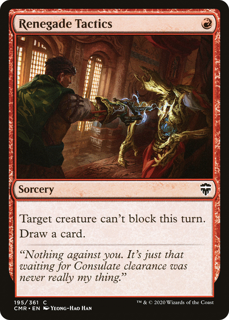 Renegade Tactics (CMR-195) - Commander Legends - Premium MTG Single from Wizards of the Coast - Just $0.25! Shop now at Game Crave Tournament Store