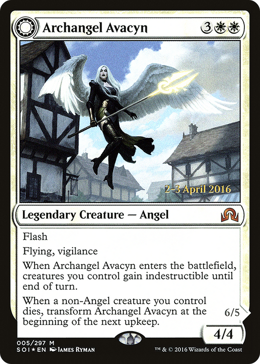 Archangel Avacyn // Avacyn, the Purifier (PSOI-05S) - Shadows over Innistrad Promos: (Double Faced Transform) Foil - Premium MTG Single from Wizards of the Coast - Just $1.94! Shop now at Game Crave Tournament Store
