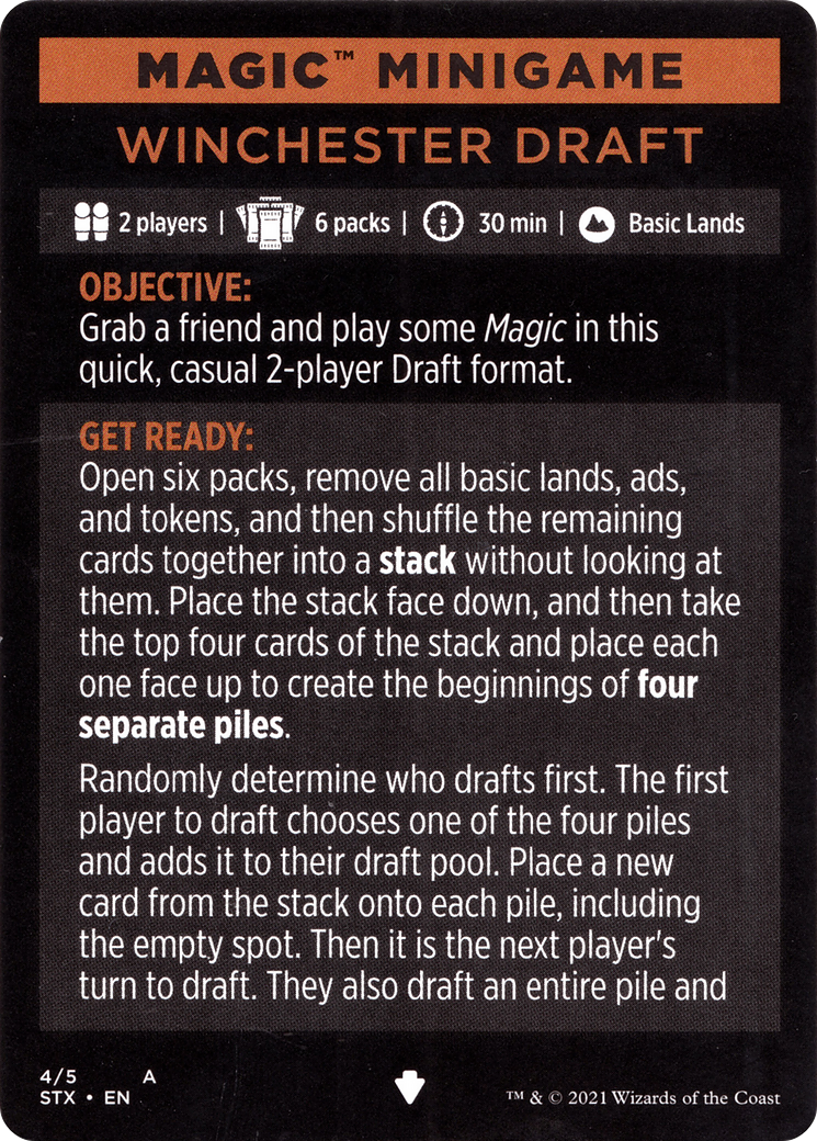 Winchester Draft // Winchester Draft (cont'd) (MSTX-004) - Strixhaven: School of Mages Minigames - Premium MTG Single from Wizards of the Coast - Just $0! Shop now at Game Crave Tournament Store