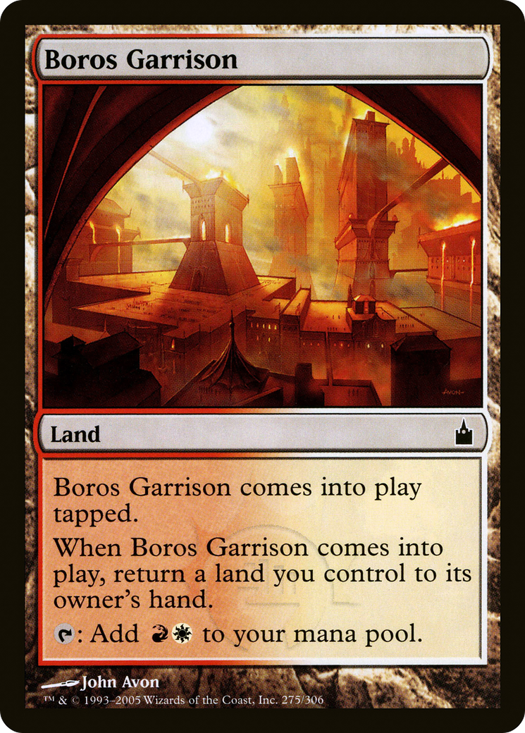 Boros Garrison (RAV-275) - Ravnica: City of Guilds Foil - Premium MTG Single from Wizards of the Coast - Just $1.21! Shop now at Game Crave Tournament Store