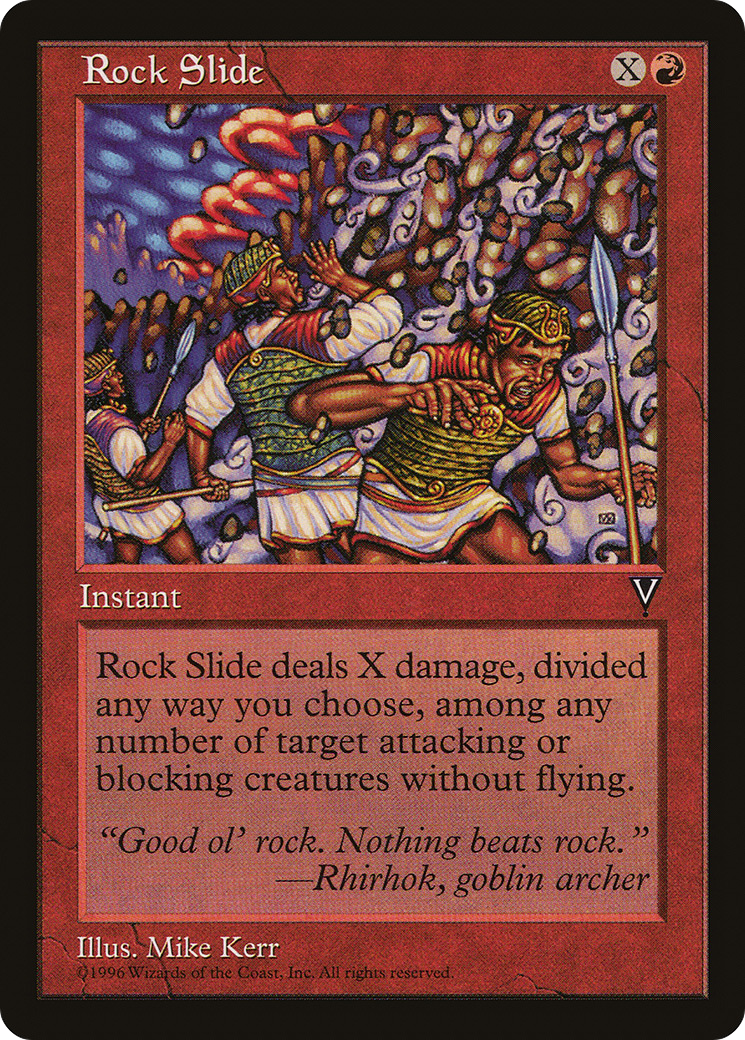 Rock Slide (VIS-092) - Visions - Premium MTG Single from Wizards of the Coast - Just $0.08! Shop now at Game Crave Tournament Store