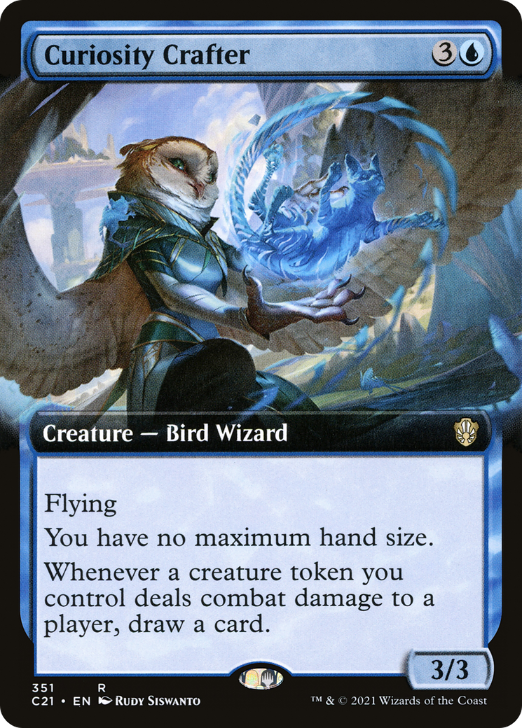 Curiosity Crafter (C21-351) - Commander 2021: (Extended Art) - Premium MTG Single from Wizards of the Coast - Just $1.08! Shop now at Game Crave Tournament Store