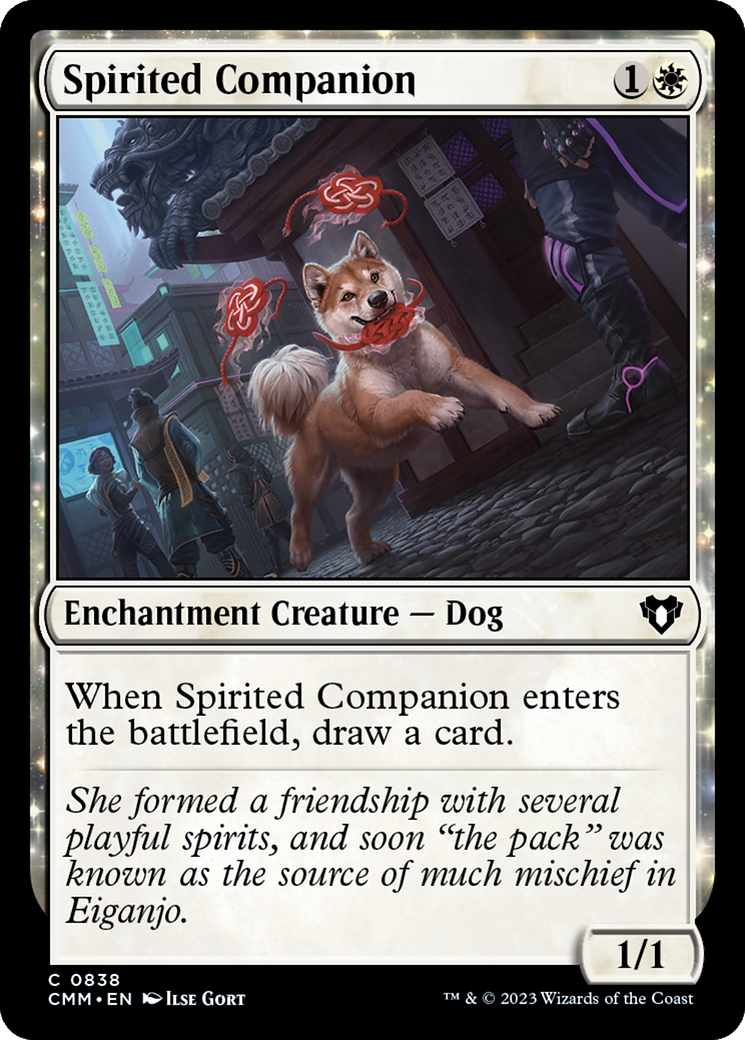 Spirited Companion (CMM-838) - Commander Masters - Premium MTG Single from Wizards of the Coast - Just $0.08! Shop now at Game Crave Tournament Store